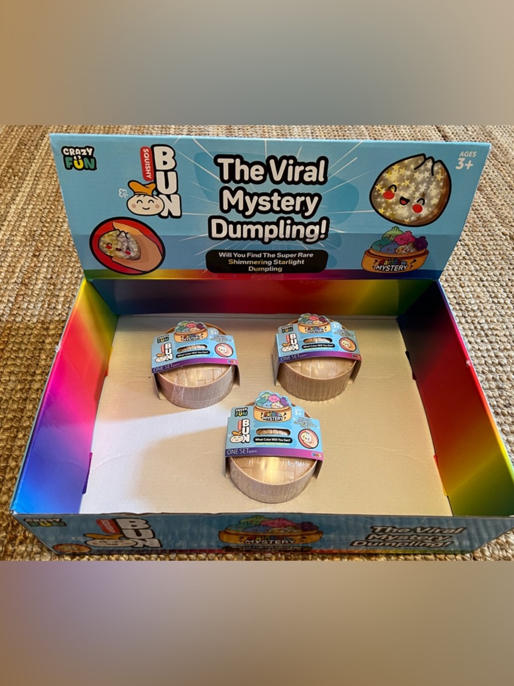 Authentic Viral Mystery Squishy Dumplings - set of 3! Unopened